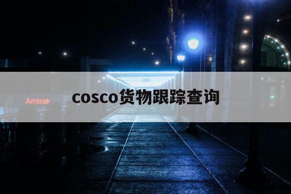 cosco货物跟踪查询(cosco船公司官网查船期)