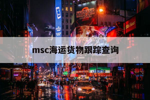 msc海运货物跟踪查询(msc官网货物跟踪查询)
